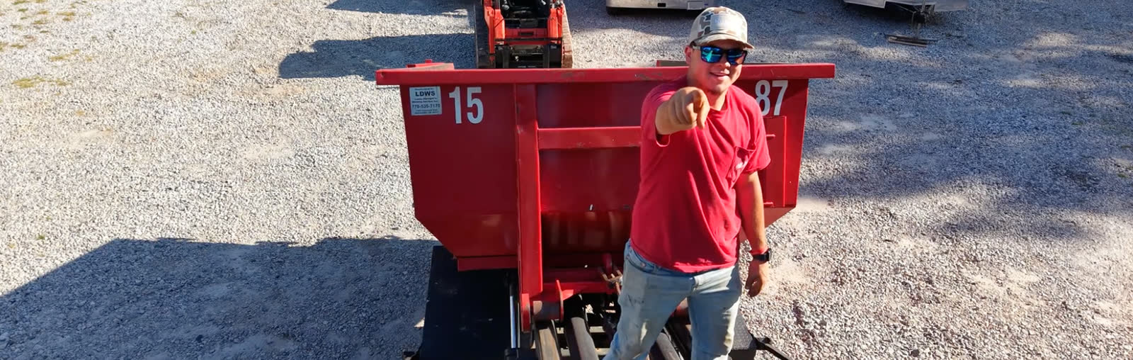 Haggai Dump and Haul dumpster delivery near Hampton, GA