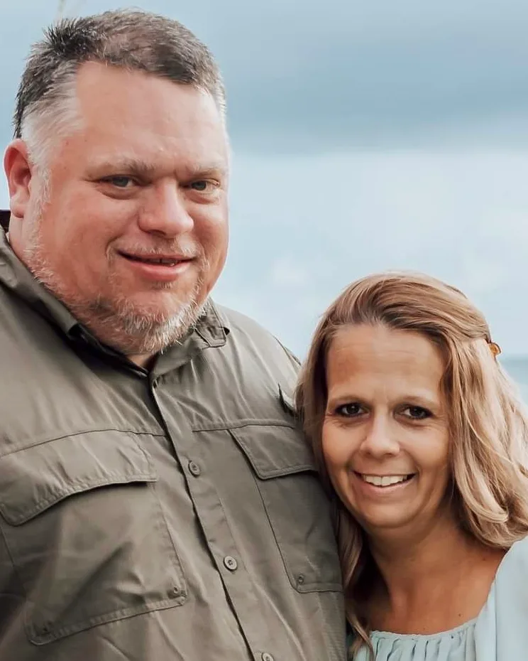 Jerry Mckneely, owner of Haggai Dump and Haul in Griffin, GA, with Lisa